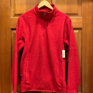 NWT-Amazon Essentials Men's Quarter-Zip Polar Fleece Jacket